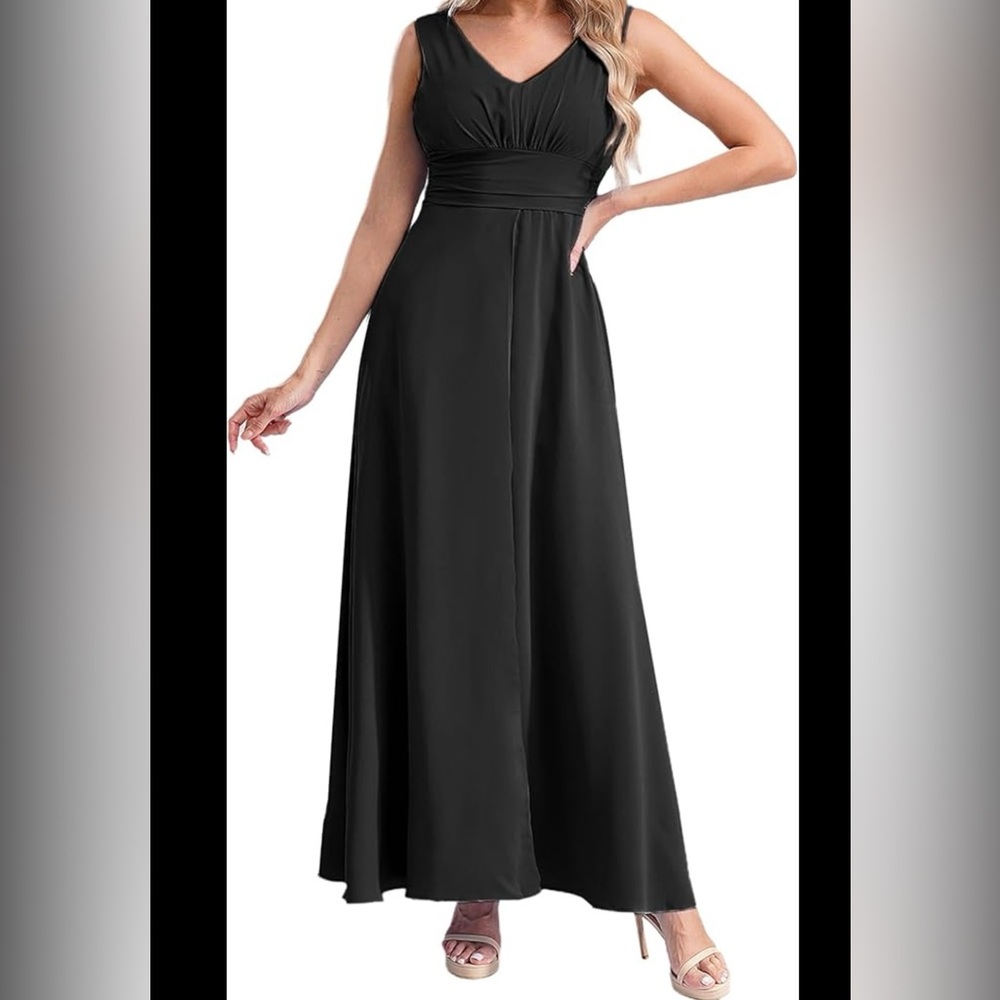 MODER. MAINS Elegant Black Evening Gown